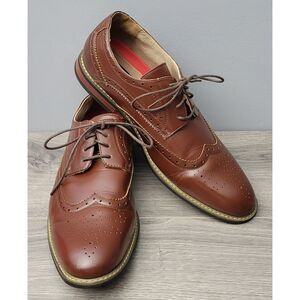 Bruno Marc New York Prince 03 Sophisticated Wingtip DK Brown Dress Shoes Mens 13